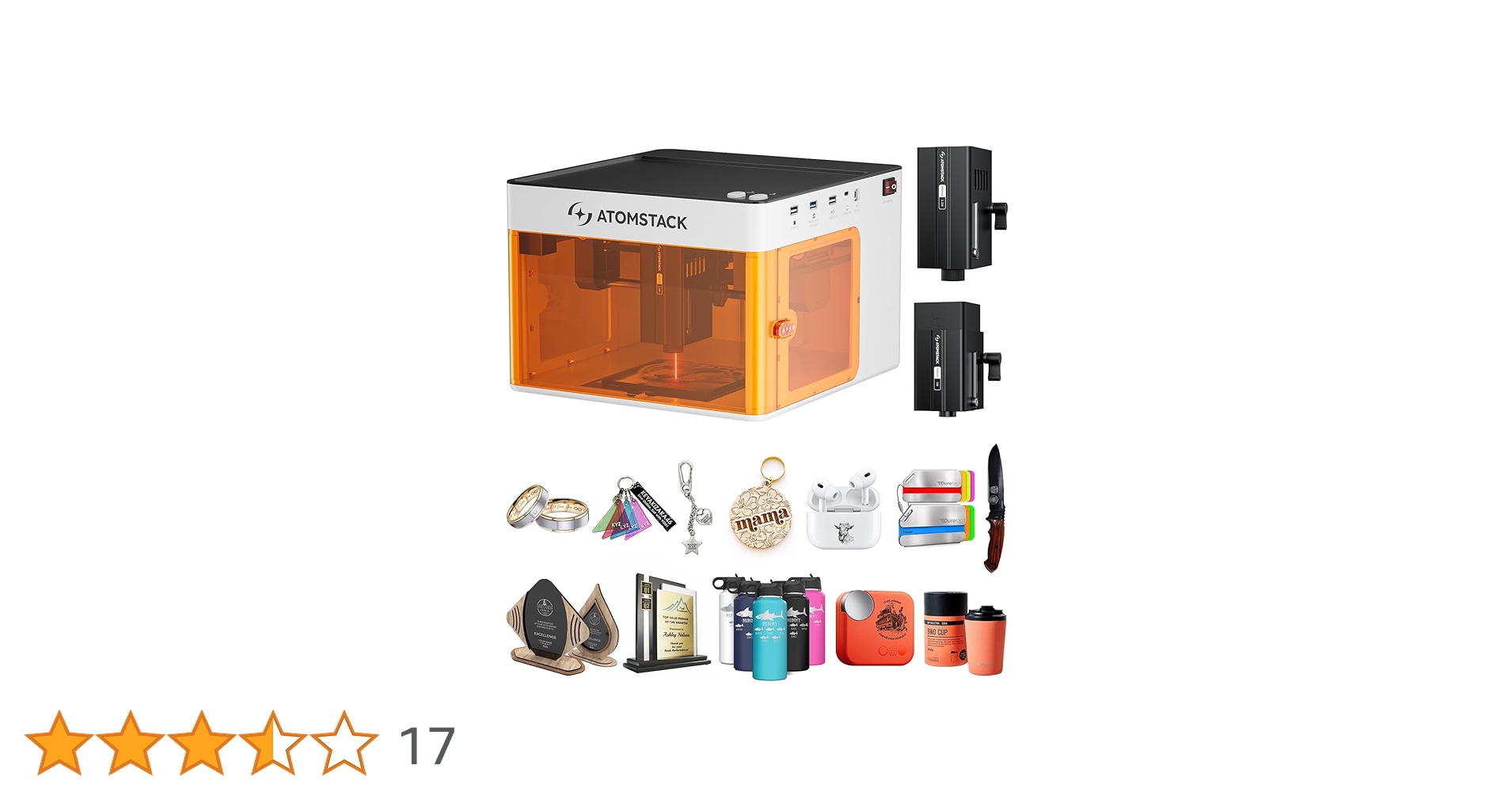 【新品未開封】ATOMSTACK P1 5W+1.2Wデュアルレーザー彫刻機 Amazon | ATOMSTACK P1デュアルレーザー彫刻機、5Wダイオード